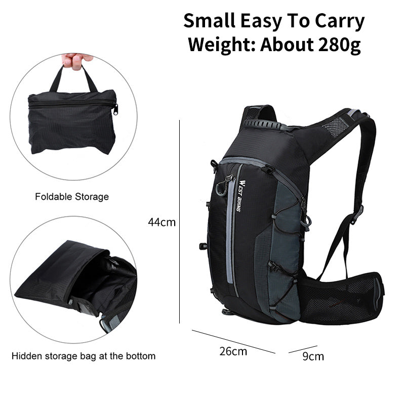 Waterproof Cycling Backpack – 10L Lightweight Outdoor Sport Bag