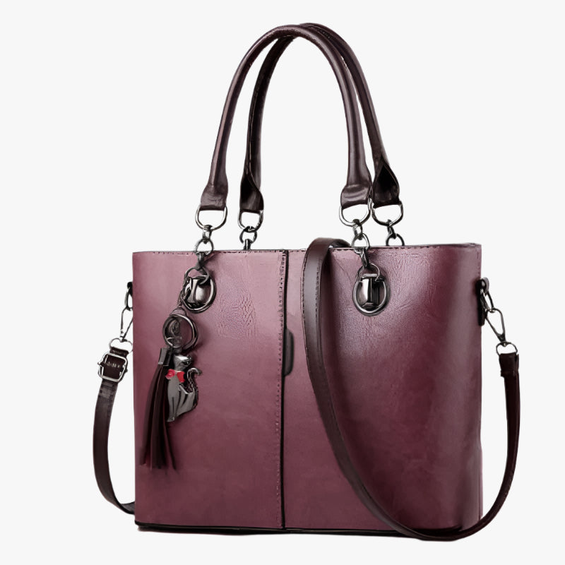 Luxury PU Leather Motorcycle Shoulder Bag – Women’s Casual Handbag