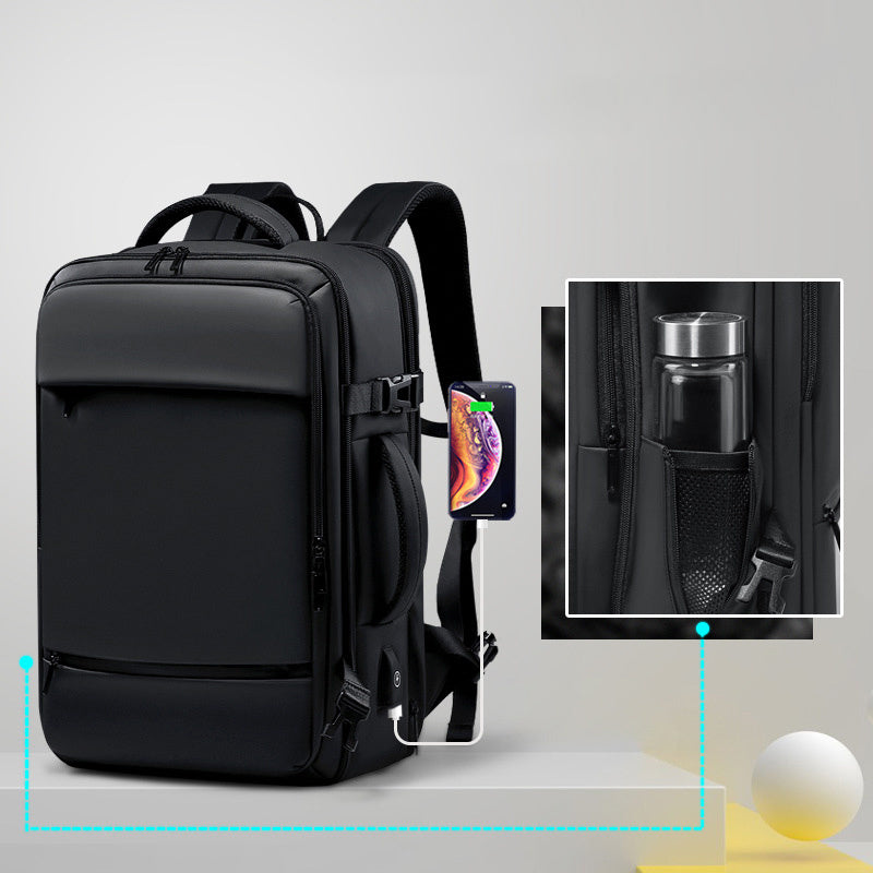 Large Volume Business Travel Backpack with USB Port