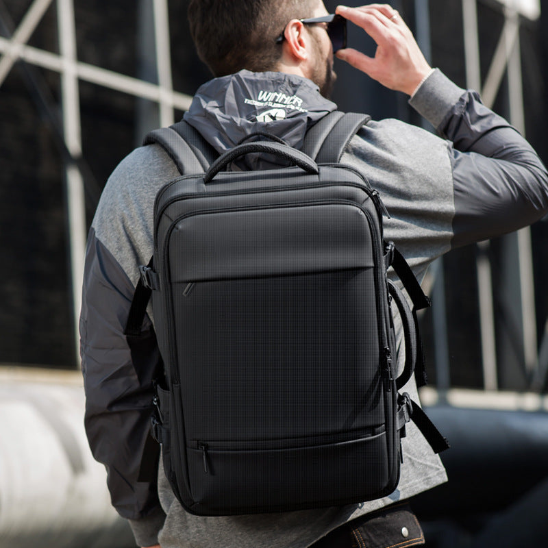 Large Volume Business Travel Backpack with USB Port