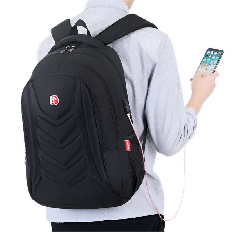 Hard Shell Laptop Backpack – Waterproof & Shockproof for College Students