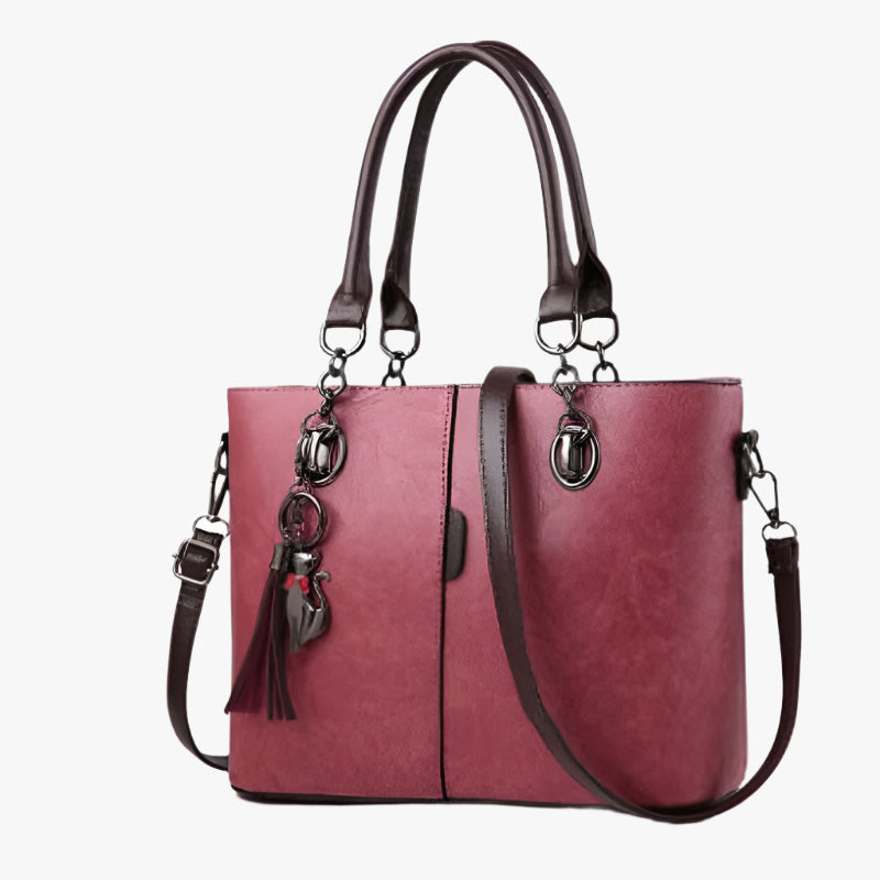Luxury PU Leather Motorcycle Shoulder Bag – Women’s Casual Handbag
