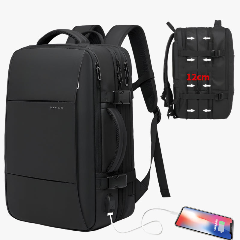 Foldable Waterproof Business Travel Backpack – Men’s Large Capacity Laptop Bag