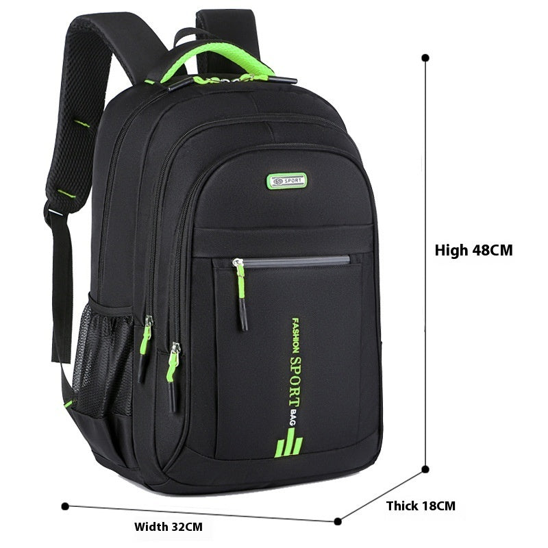 Men’s Large Capacity Laptop Backpack – Waterproof Nylon Anti-Theft Travel Bag