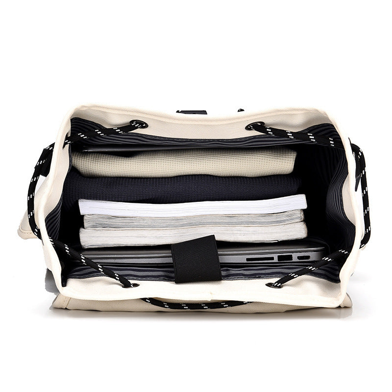 Casual Canvas Backpack – Minimalist Large Capacity for Travel & Everyday Use