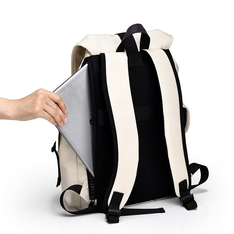 Casual Canvas Backpack – Minimalist Large Capacity for Travel & Everyday Use