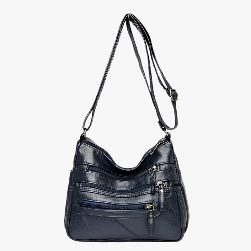 Large Capacity Multi-Layer PU Shoulder Bag – Women's Soft Messenger Bag