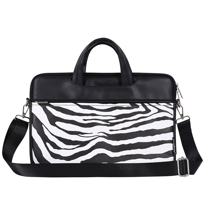 Slim Waterproof Laptop Sleeve – Unisex PU Leather Briefcase