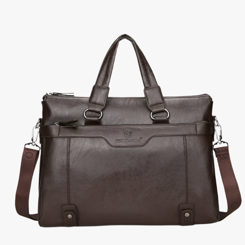 Men’s PU Leather Laptop Briefcase – Business Shoulder Bag