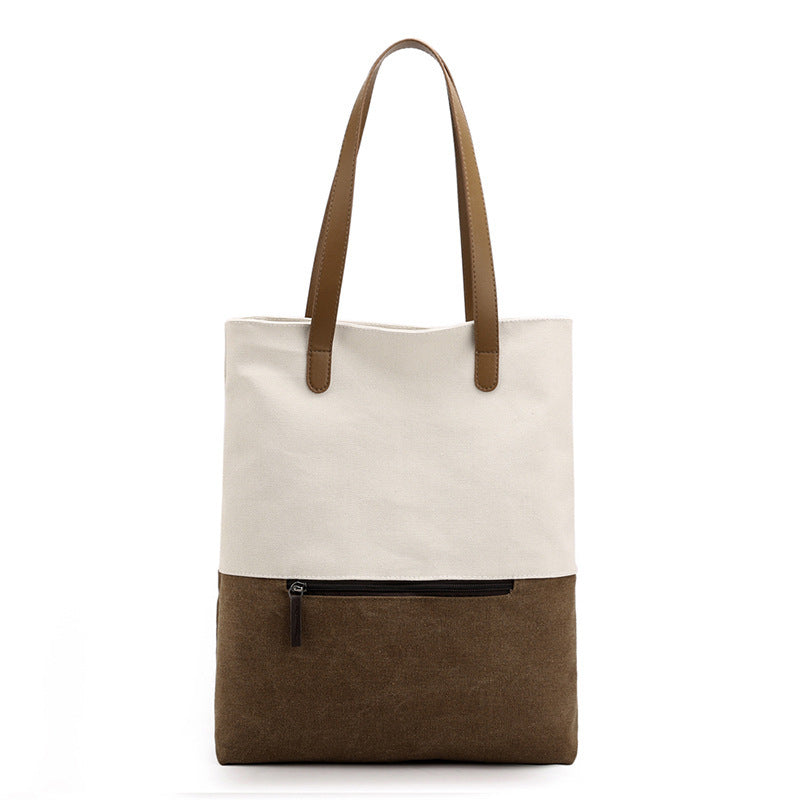 Canvas Tote Backpack – Dual-Use Travel Bag for Women