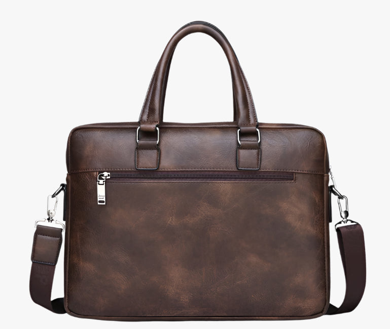 Premium Leather Shoulder Bag for Men – Compact Soft PU Design
