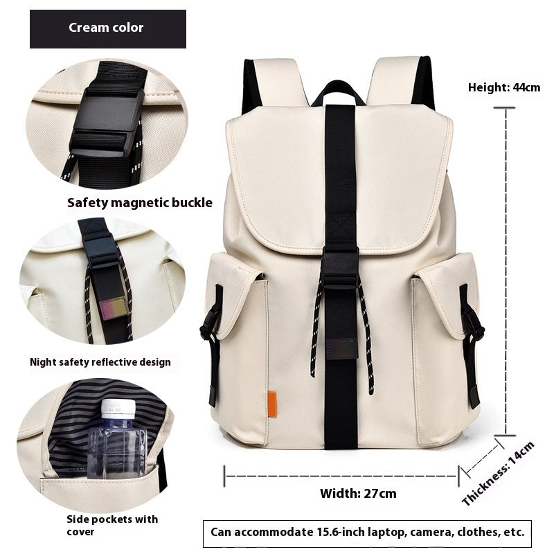 Casual Canvas Backpack – Minimalist Large Capacity for Travel & Everyday Use