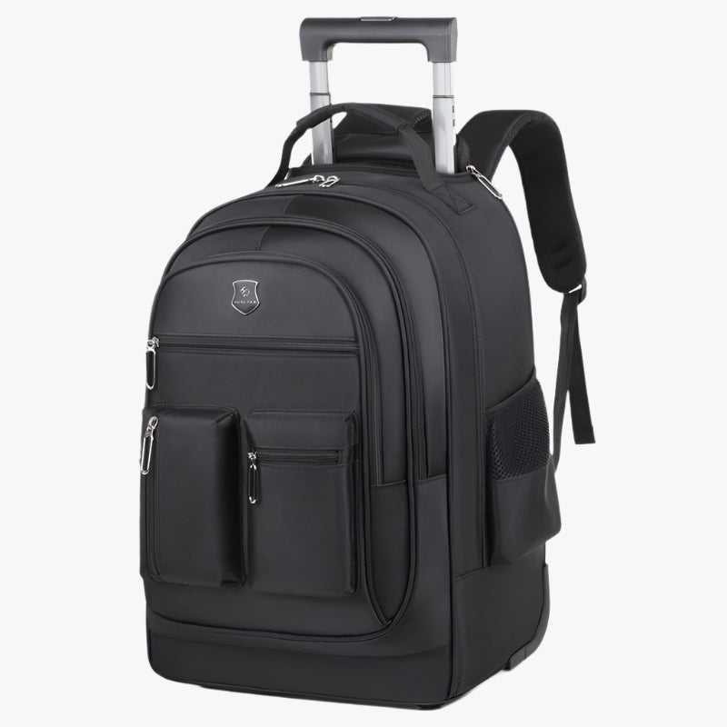 Ultra-Light Trolley Backpack – Waterproof Oxford Travel Bag with Wheels