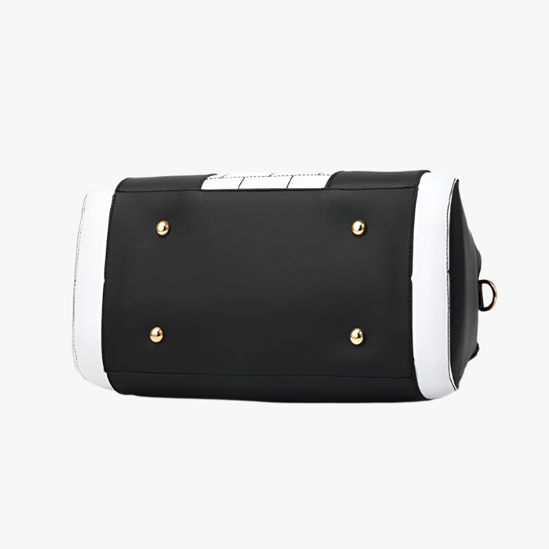 Elegant PU Leather Handbag – Multi-Pocket Shoulder Bag for Women