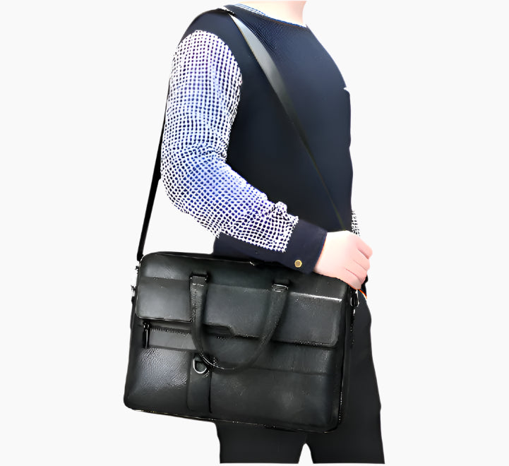 Premium Leather Shoulder Bag for Men – Compact Soft PU Design