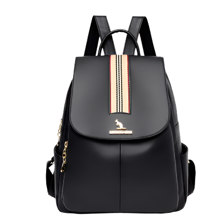 Soft PU Leather Backpack – Women's Fashionable Large Capacity Bag