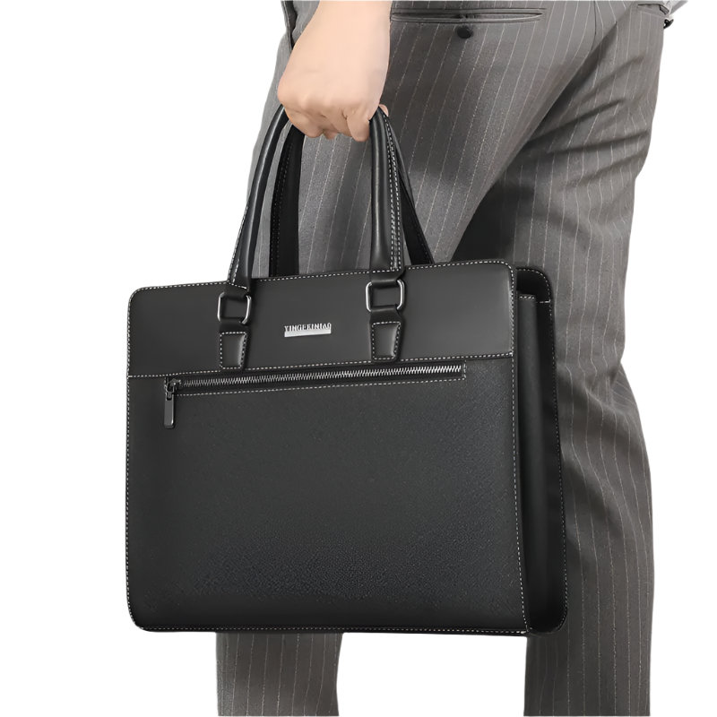 Infinio Men's Business Briefcase – Laptop Shoulder Bag by Yingfei Nio
