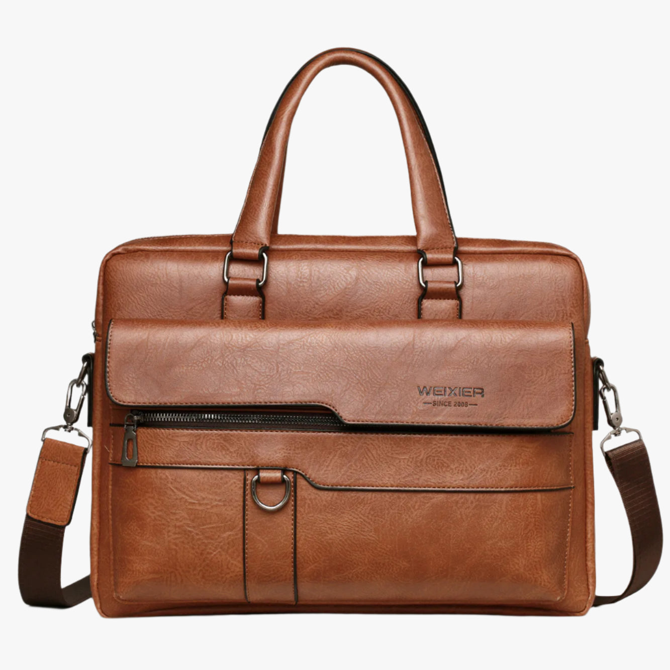Men's PU Leather Briefcase – Classic Business Laptop Bag