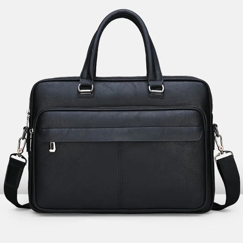 Sleek PU Leather Business Briefcase – Modern Executive Laptop Bag