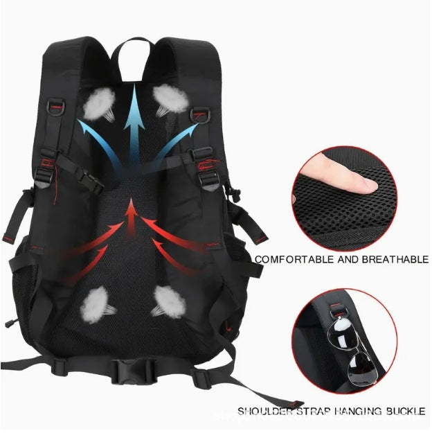 Men’s Large Capacity Mountaineering Backpack – Ultralight Outdoor Travel Pack (36–55L)