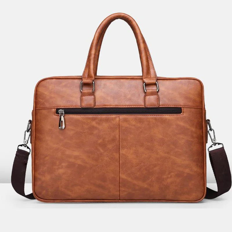 Sleek PU Leather Business Briefcase – Modern Executive Laptop Bag