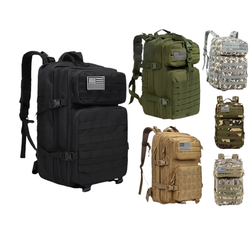 Waterproof Tactical Backpack – 25L/45L Outdoor Military-Style Hiking Bag