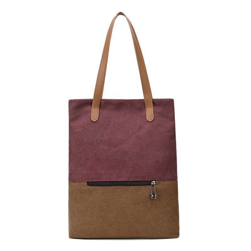 Canvas Tote Backpack – Dual-Use Travel Bag for Women