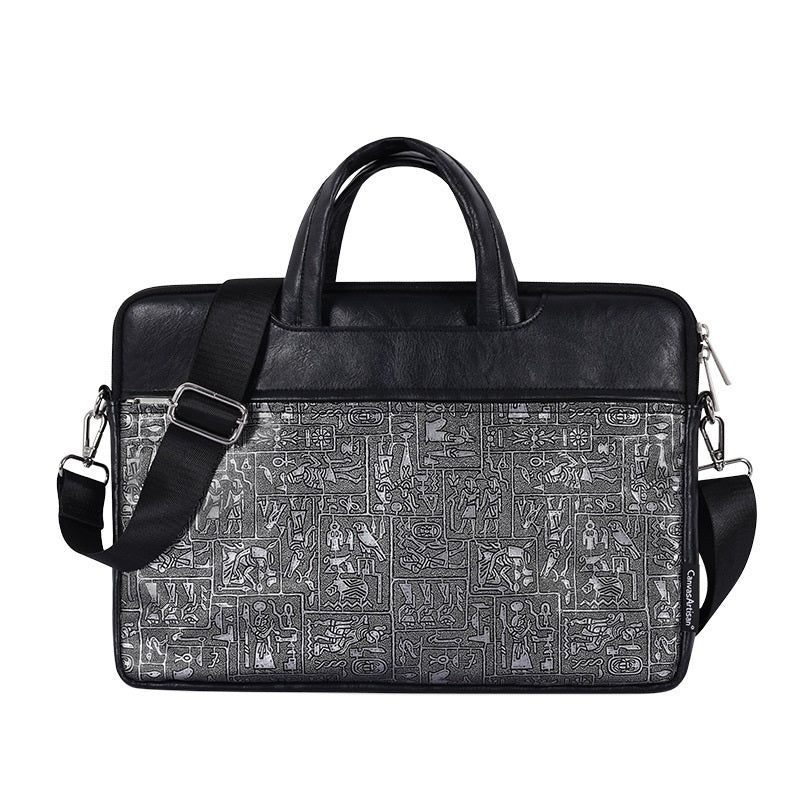 Slim Waterproof Laptop Sleeve – Unisex PU Leather Briefcase