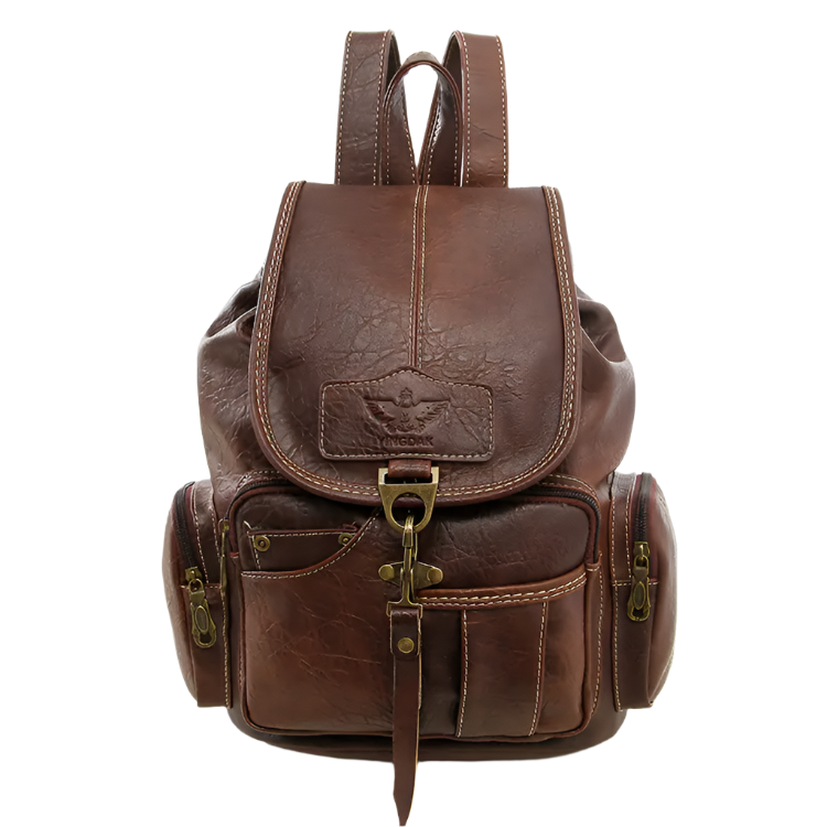 Retro PU Shoulder Bag – Trendy Multi-Way Backpack for Women