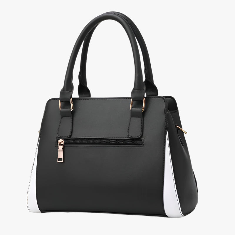 Elegant PU Leather Handbag – Multi-Pocket Shoulder Bag for Women