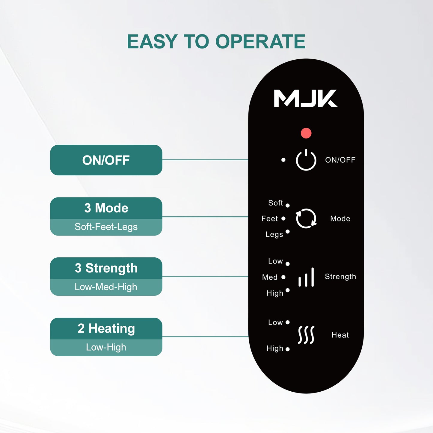 Smart Foot Massager With 3D Air Compression & Heating 15 Min Auto Timer Quiet Design Office Home Relaxation Essential