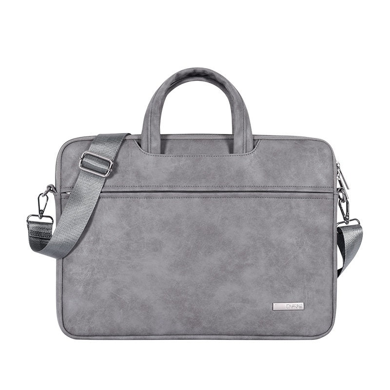 Slim Waterproof Laptop Sleeve – Unisex PU Leather Briefcase