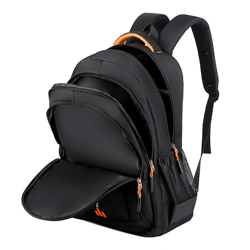 Men’s Large Capacity Laptop Backpack – Waterproof Nylon Anti-Theft Travel Bag