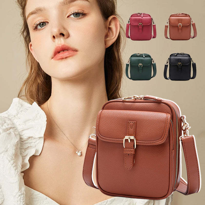 Vintage Large Capacity Messenger Bag with 10 Card Inserts – Retro Unisex Shoulder & Storage Backpack