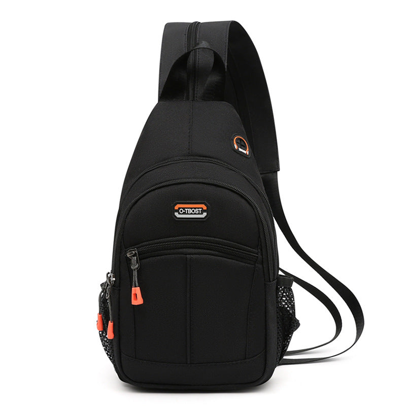 Colorblock USB Shoulder Backpack – Women's Compact Sport Bag