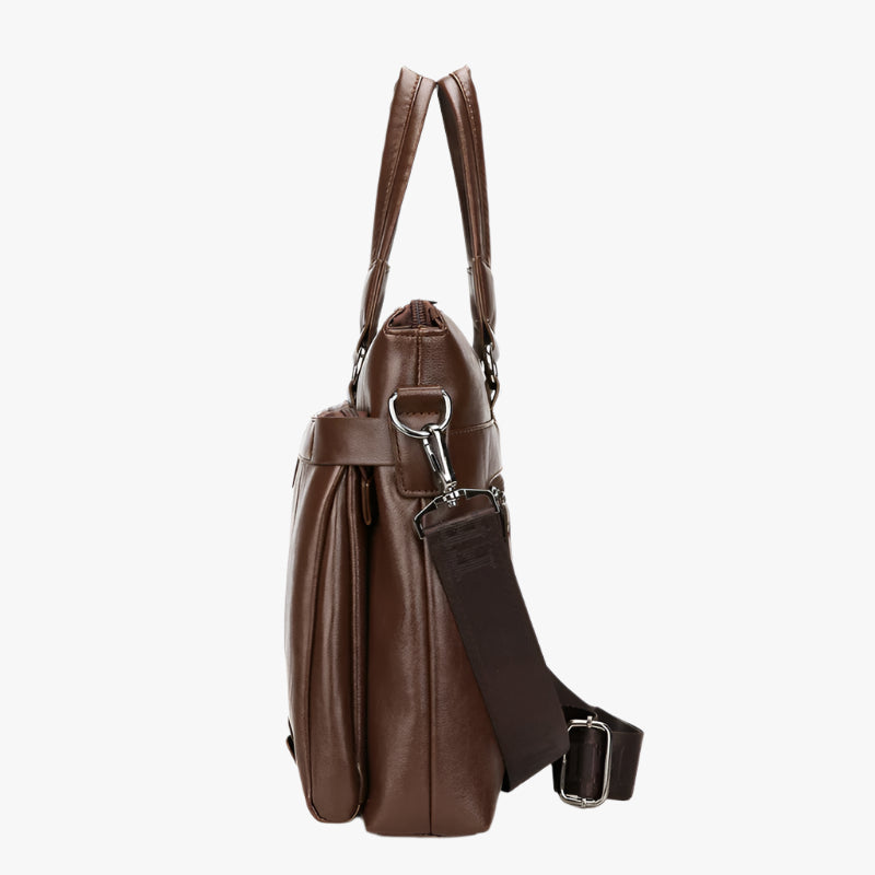 Men’s PU Leather Laptop Briefcase – Business Shoulder Bag