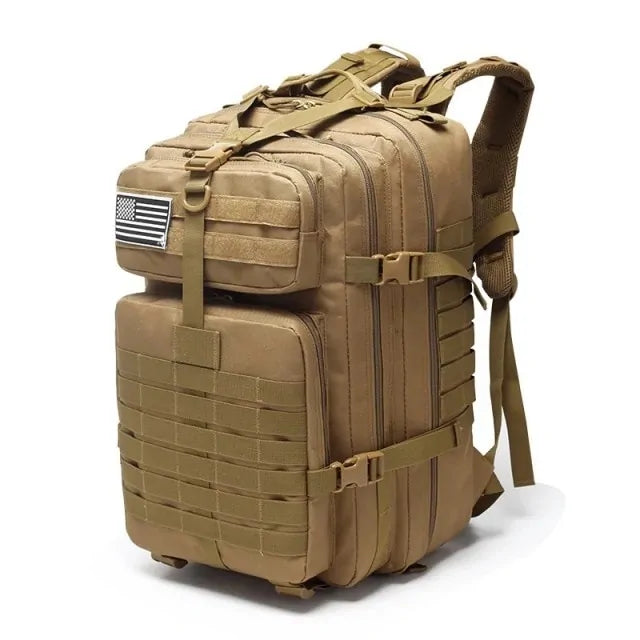 Waterproof Tactical Backpack – 25L/45L Outdoor Military-Style Hiking Bag