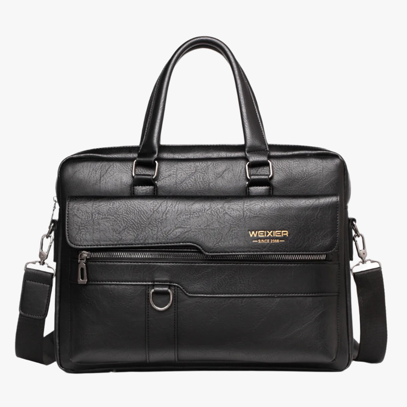 Men's PU Leather Briefcase – Classic Business Laptop Bag