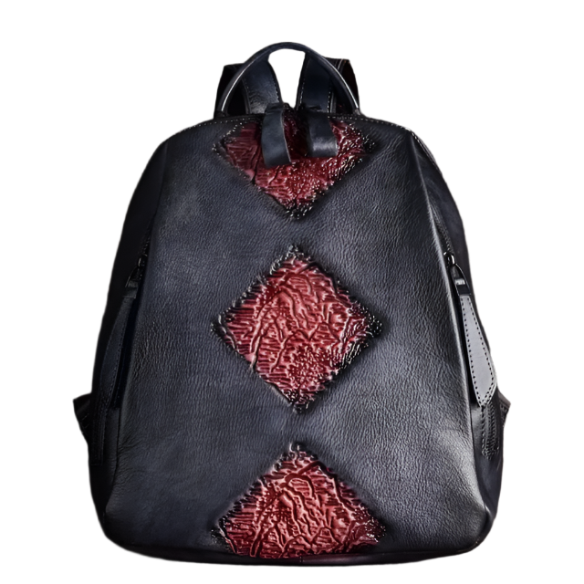 Handcrafted Vintage Leather Backpack – Large Capacity First-Layer Cowhide Bag