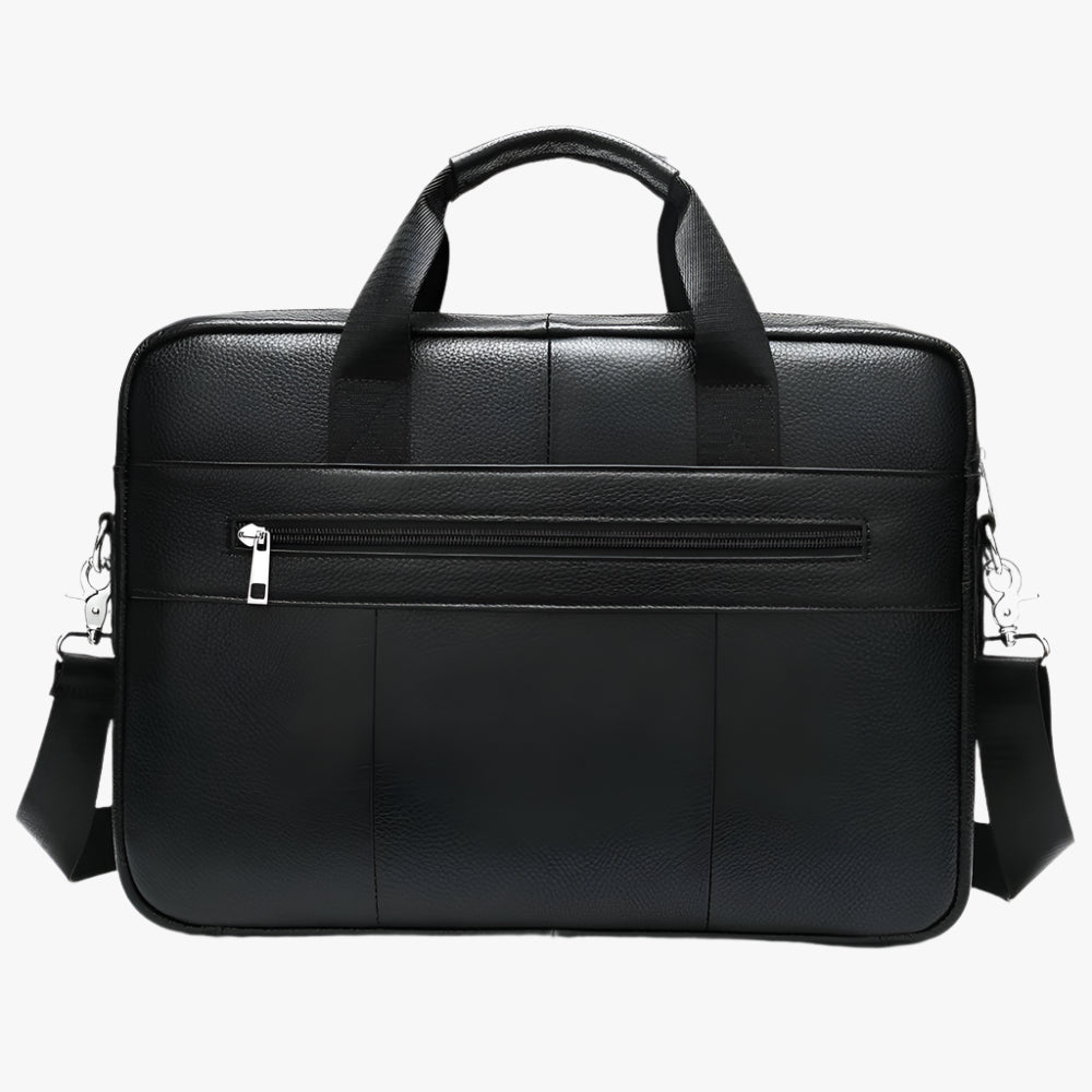 Men’s Genuine Leather Briefcase – Cowhide Laptop Shoulder Bag