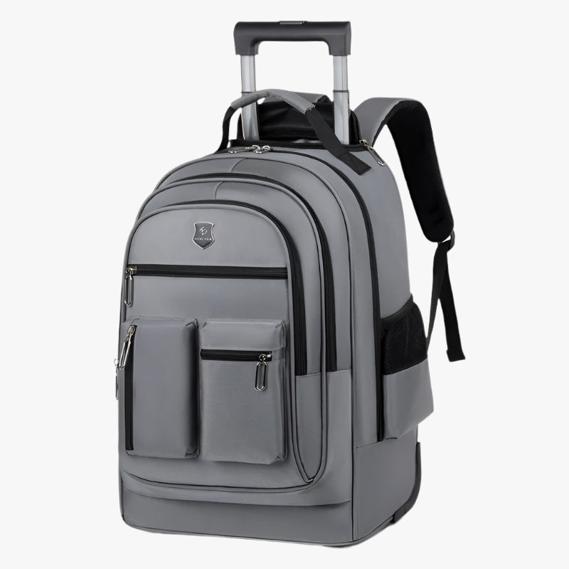 Ultra-Light Trolley Backpack – Waterproof Oxford Travel Bag with Wheels