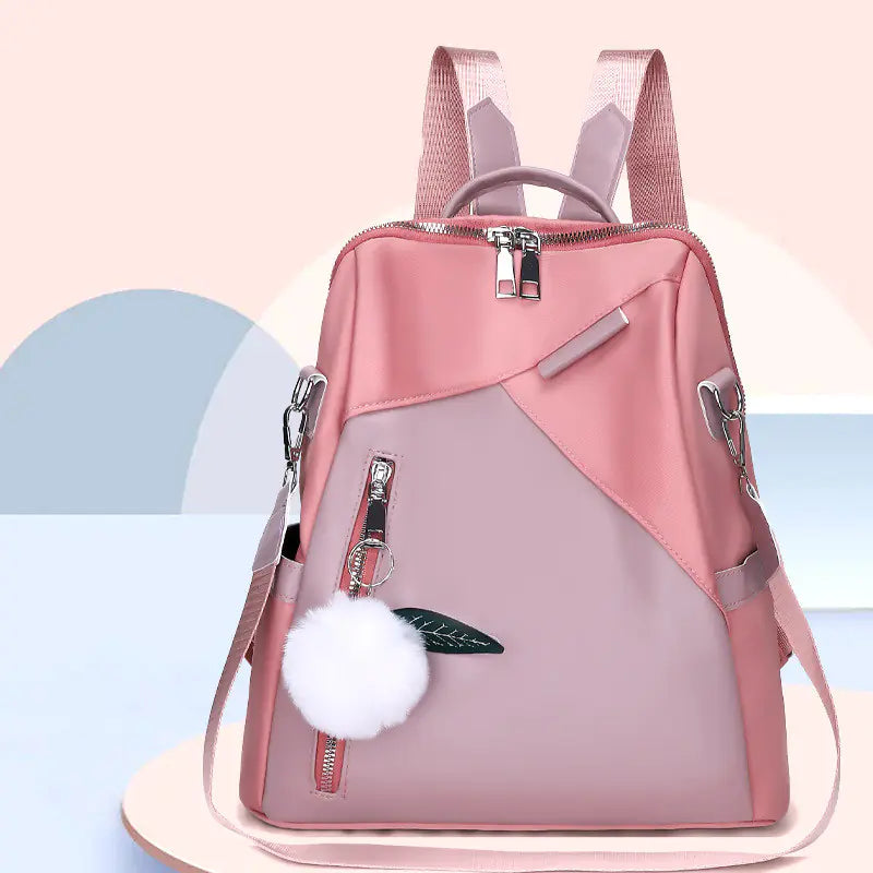 Women’s Oxford Cloth Fashion Backpack – Wear-Resistant & Anti-Theft