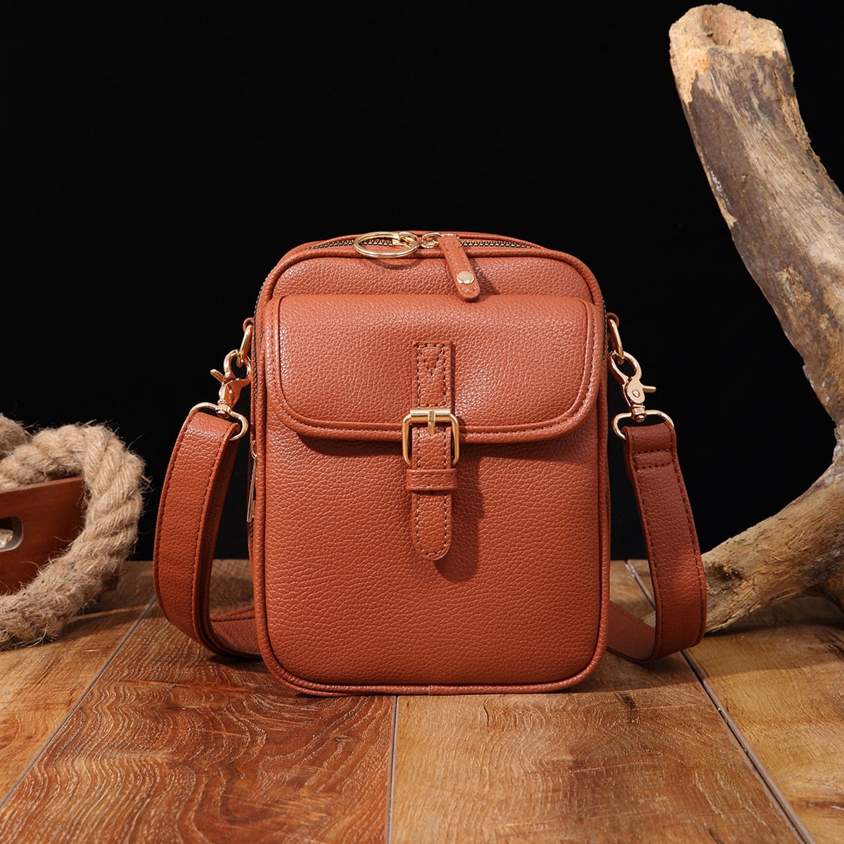 Vintage Large Capacity Messenger Bag with 10 Card Inserts – Retro Unisex Shoulder & Storage Backpack