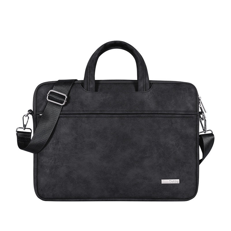 Slim Waterproof Laptop Sleeve – Unisex PU Leather Briefcase