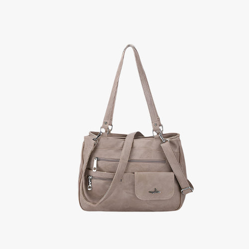 Vintage PU Tote Shoulder Bag – Large Capacity Crossbody Handbag for Women