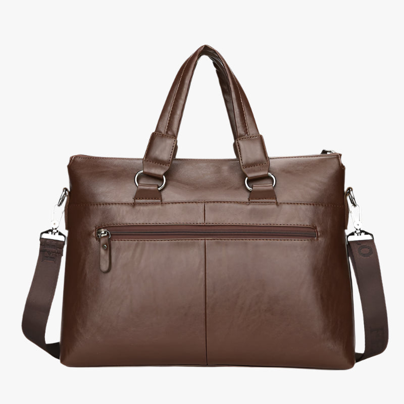 Men’s PU Leather Laptop Briefcase – Business Shoulder Bag