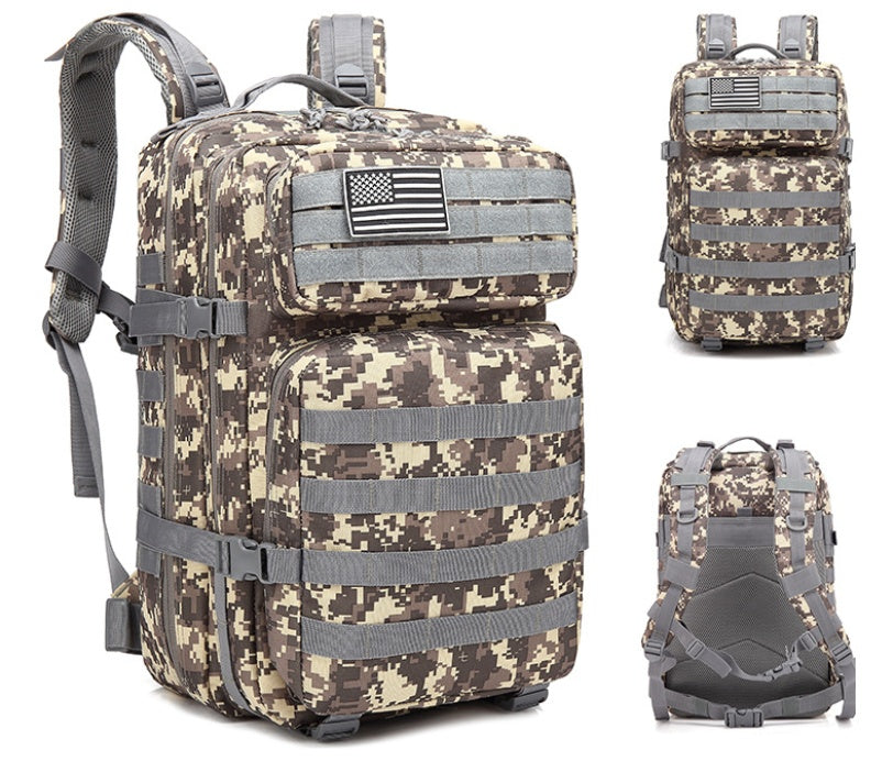 50L Tactical Outdoor Mountaineering Backpack – Waterproof Army-Style Rucksack