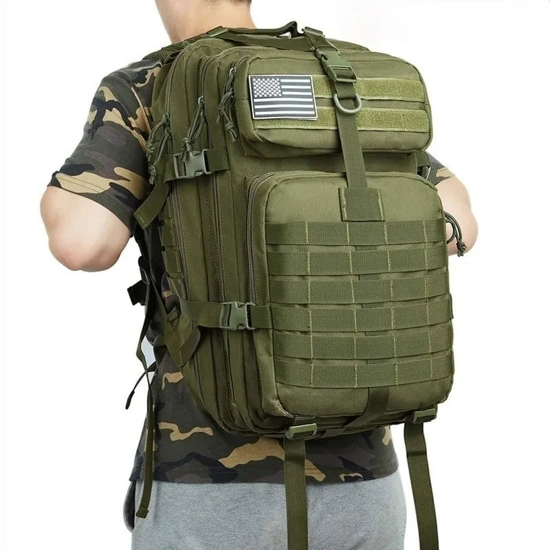 Waterproof Tactical Backpack – 25L/45L Outdoor Military-Style Hiking Bag
