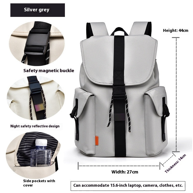 Casual Canvas Backpack – Minimalist Large Capacity for Travel & Everyday Use