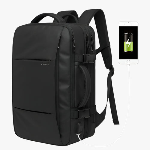 Foldable Waterproof Business Travel Backpack – Men’s Large Capacity Laptop Bag